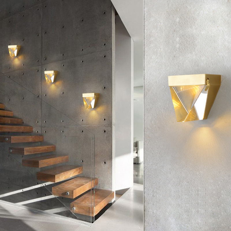 Wall Sconce LED Staircase | Geometric – Emery London