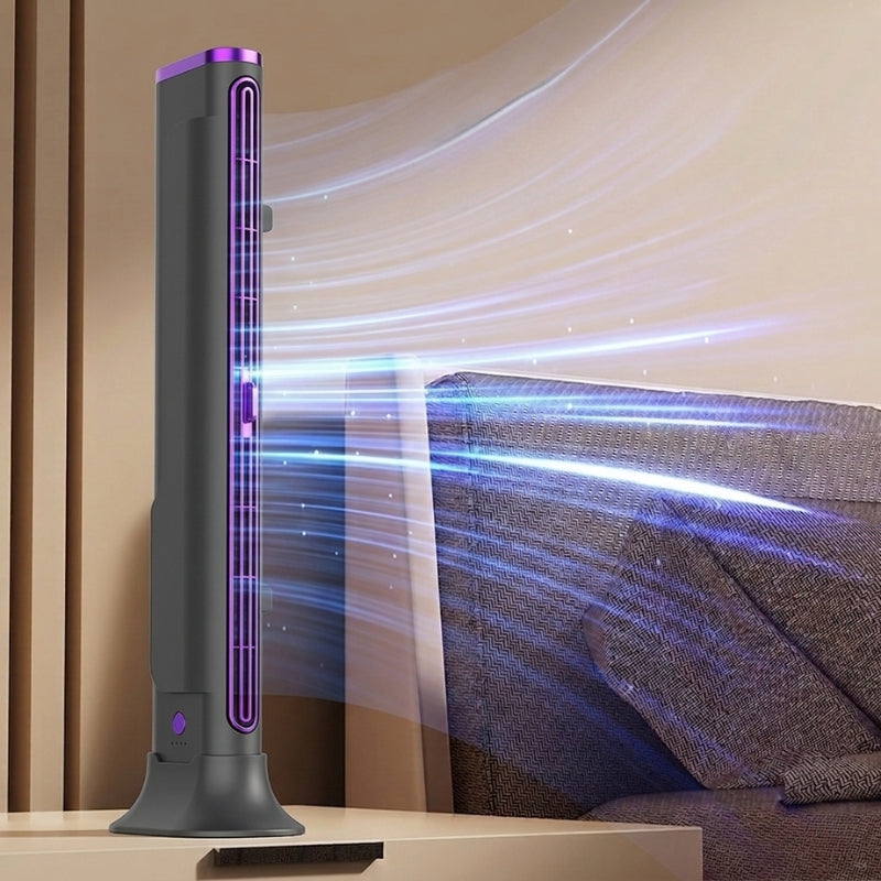 2-in-1 USB Tower Fan Horizontal Vertical Desk | Mini