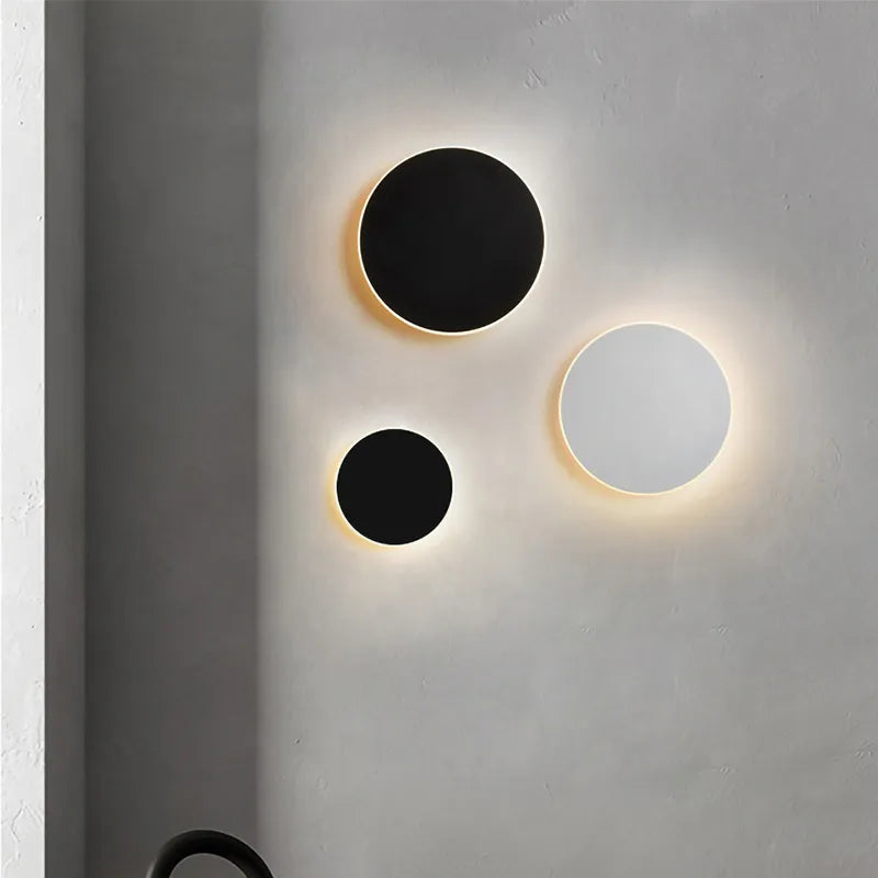 Round LED Halo Wall Light for Living Room | Minimalist