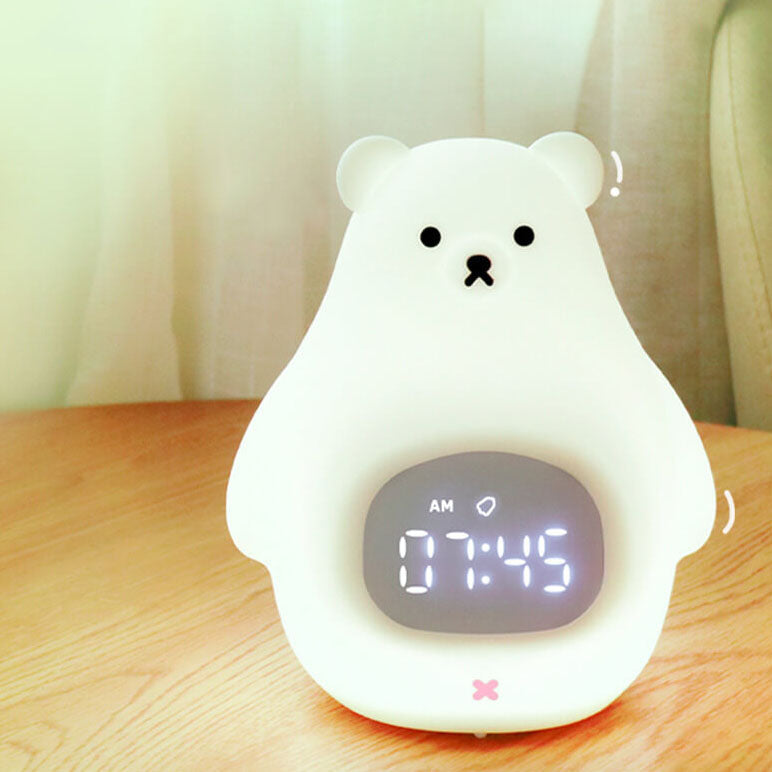 Alarm Clock Digital Bear Night Light Bedroom | LED