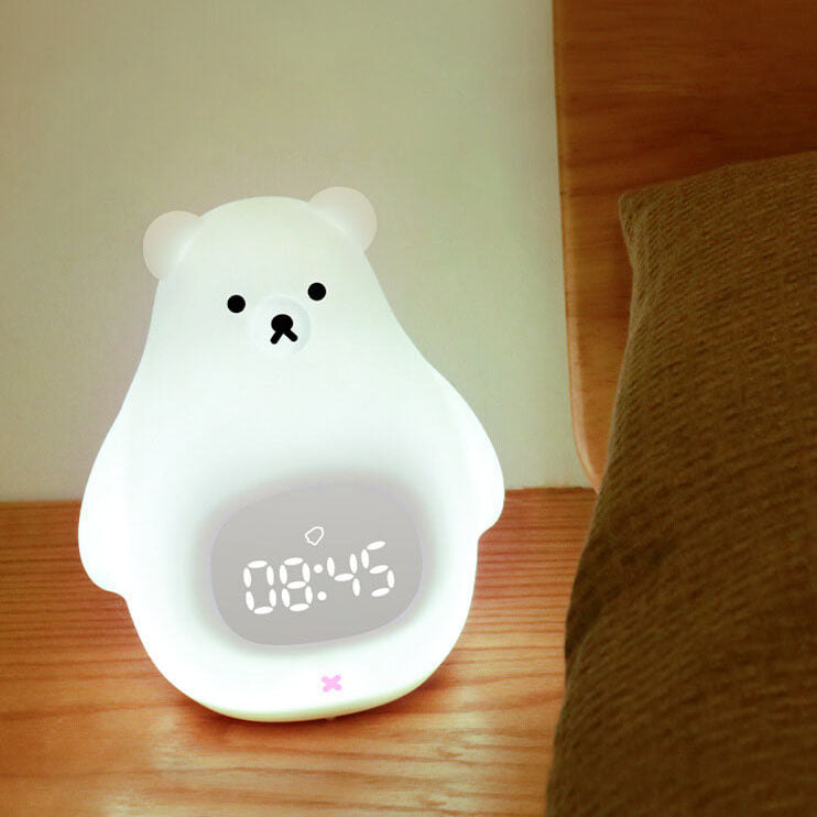 Alarm Clock Digital Bear Night Light Bedroom | LED