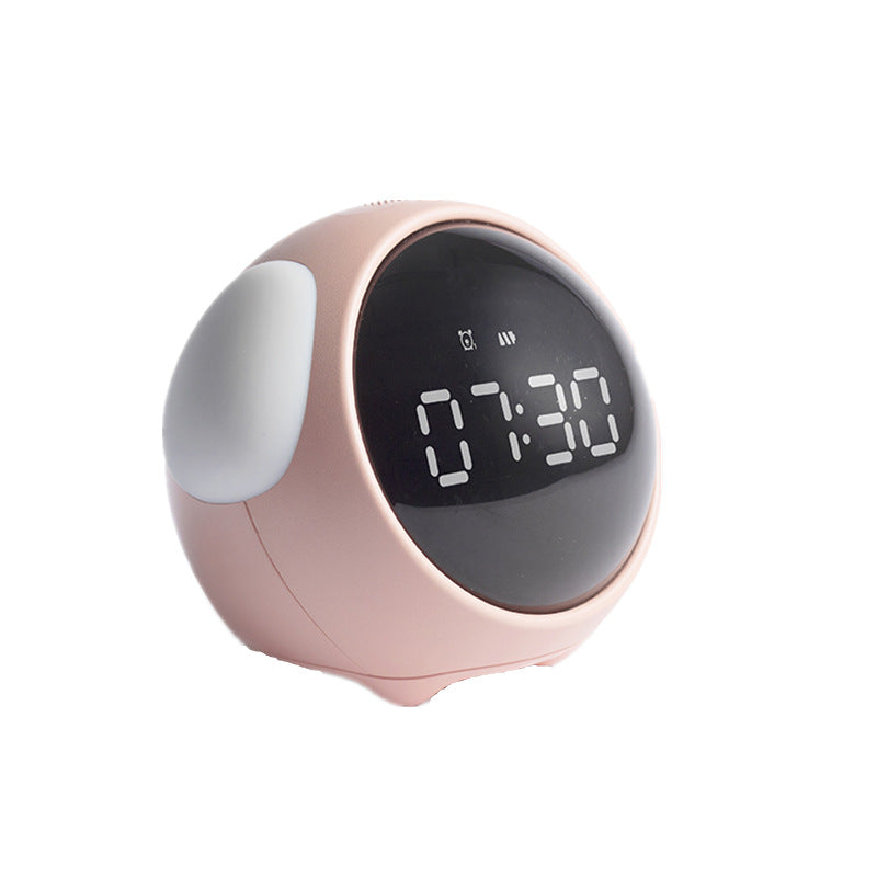 Alarm Clock Digital Emoji Display Bedroom Night Light | Modern