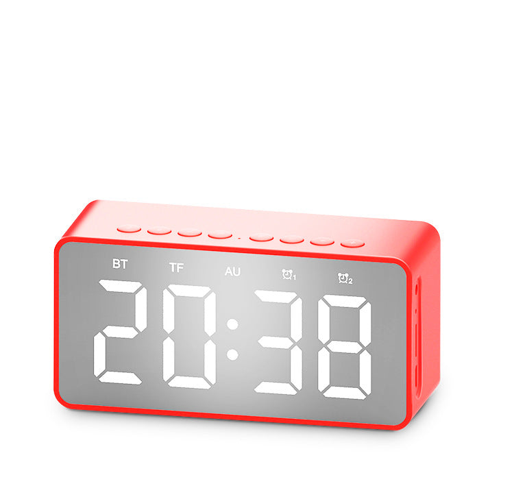 Alarm Clock Digital Mirror Display Bedroom | Bluetooth