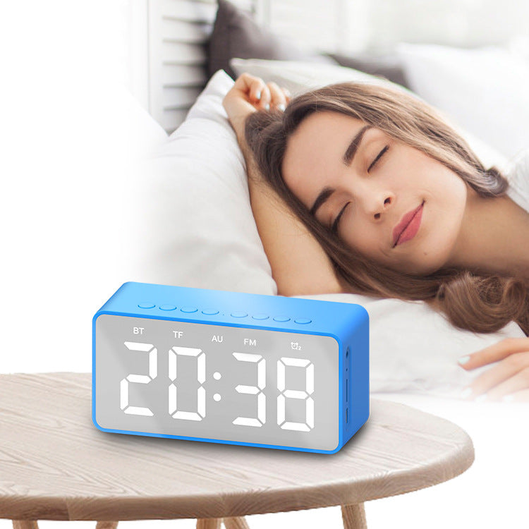 Alarm Clock Digital Mirror Display Bedroom | Bluetooth