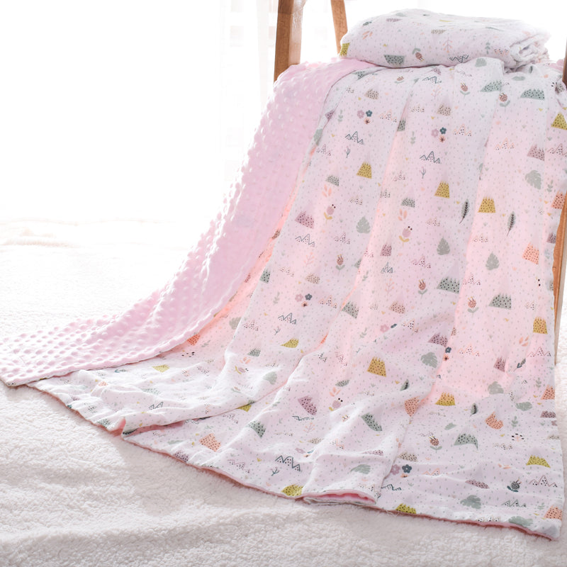 Baby Blanket Infant Bed Printed Patterned | Double Layer