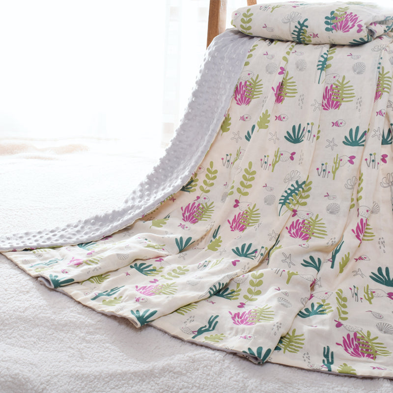 Baby Blanket Infant Bed Printed Patterned | Double Layer
