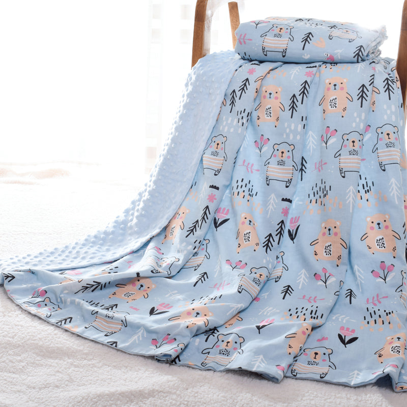 Baby Blanket Infant Bed Printed Patterned | Double Layer