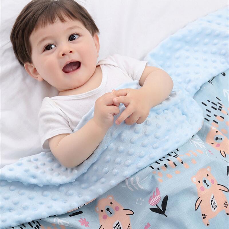 Baby Blanket Infant Bed Printed Patterned | Double Layer