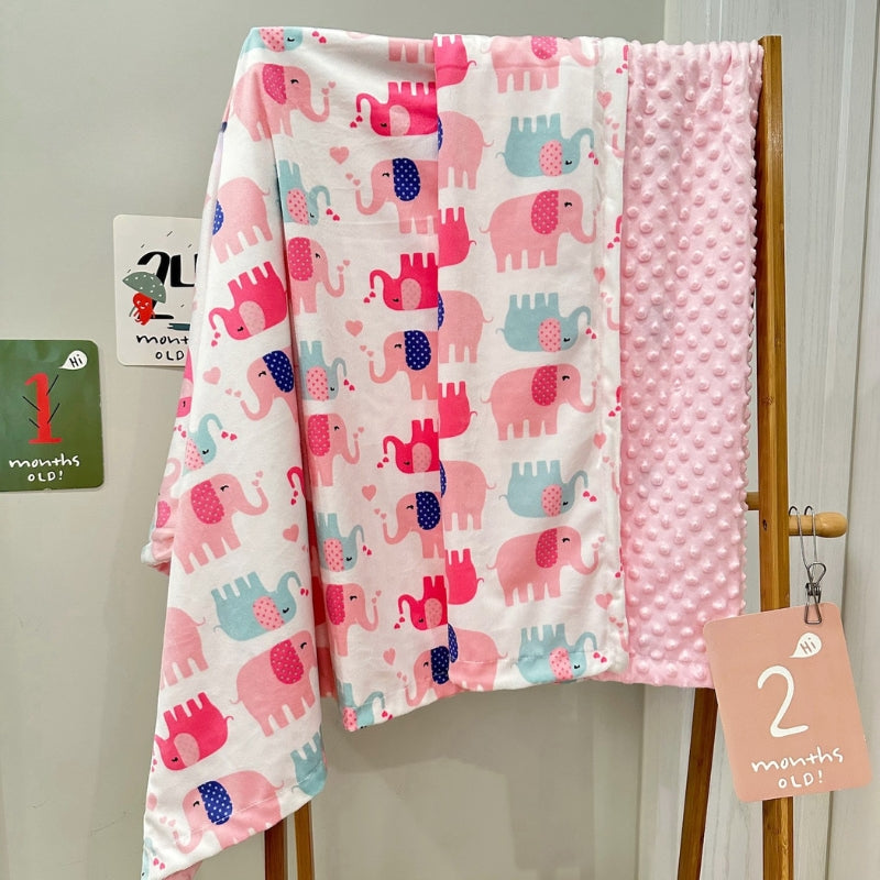 Baby Blanket Infant Bed Reversible | Printed Design