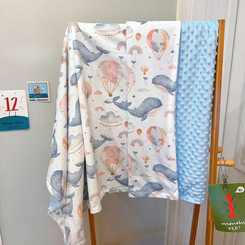 Baby Blanket Infant Bed Reversible | Printed Design