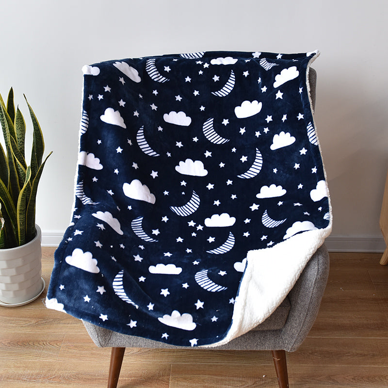 Baby Blanket Infant Bed Reversible | Printed Design