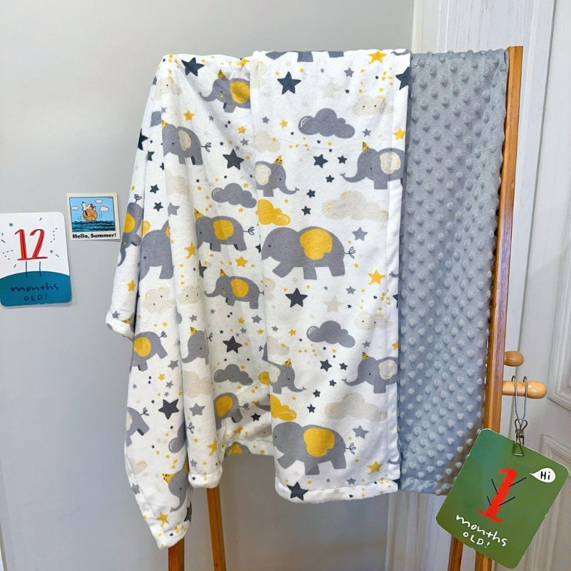 Baby Blanket Infant Bed Reversible | Printed Design