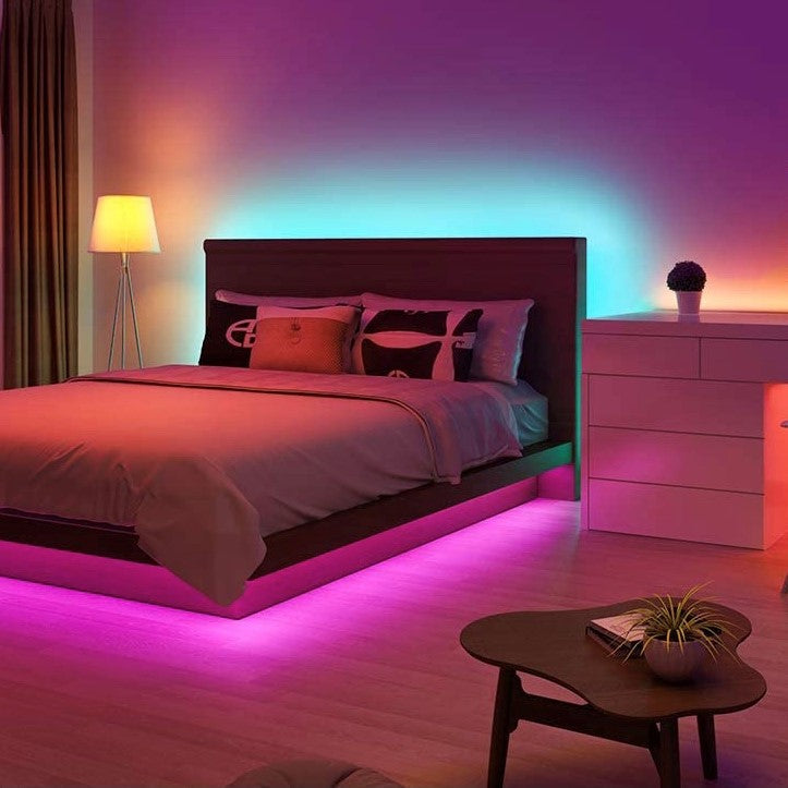 Bedroom LED Strip Lights Under Bed | Colour Change
