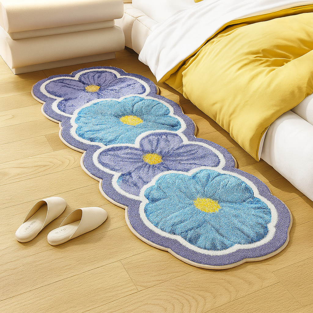Bedroom Rug Decorative Floral | Runner