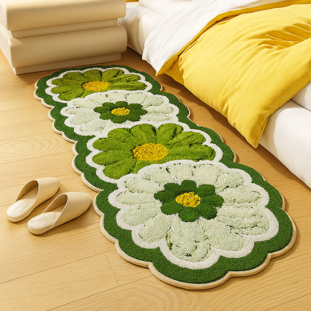 Bedroom Rug Decorative Floral | Runner