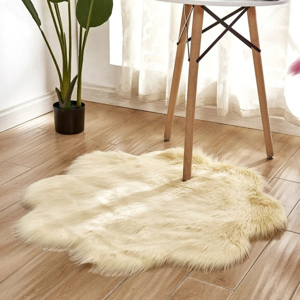 Bedroom Rug Fluffy Sheepskin Style | Soft Touch