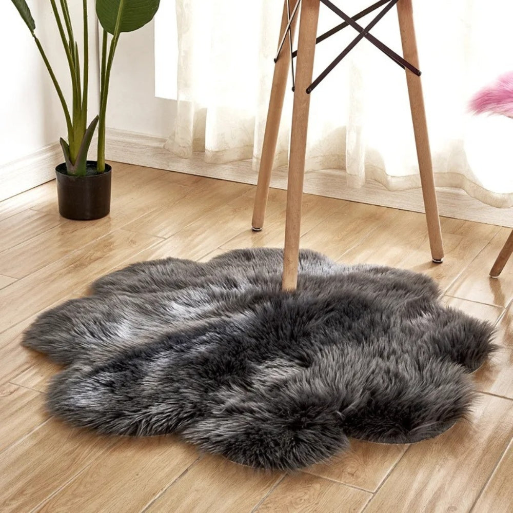 Bedroom Rug Fluffy Sheepskin Style | Soft Touch