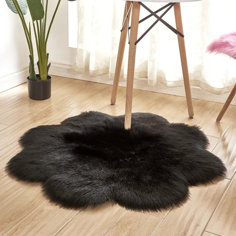 Bedroom Rug Fluffy Sheepskin Style | Soft Touch