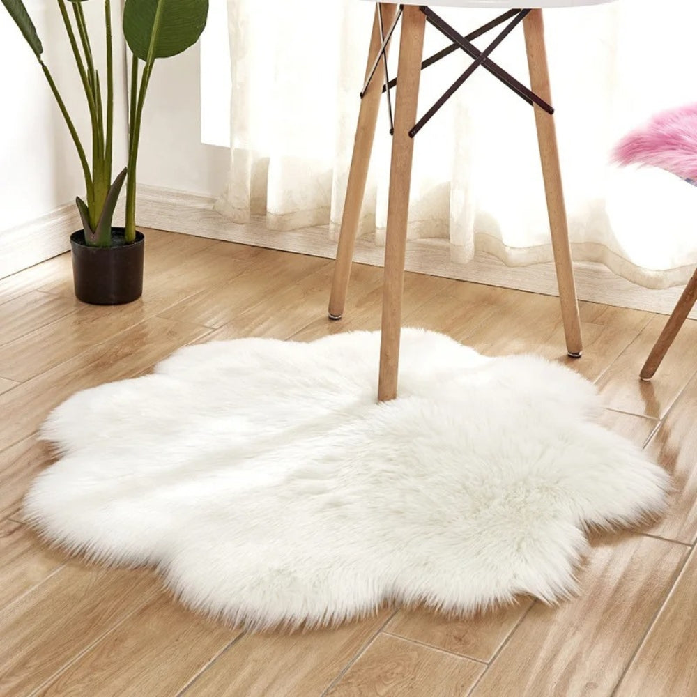 Bedroom Rug Fluffy Sheepskin Style | Soft Touch