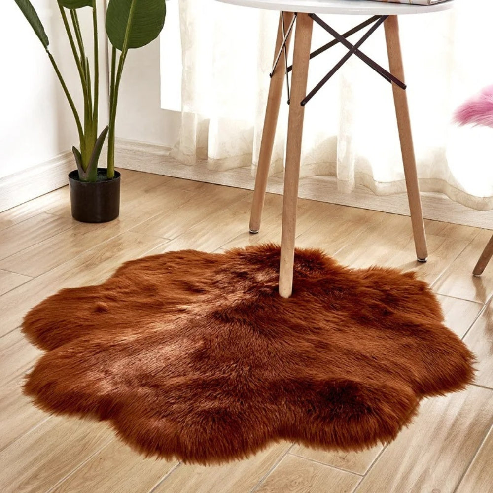 Bedroom Rug Fluffy Sheepskin Style | Soft Touch