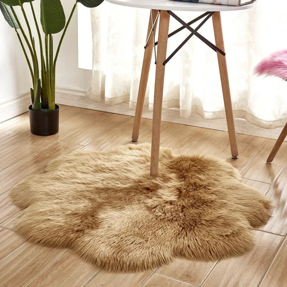 Bedroom Rug Fluffy Sheepskin Style | Soft Touch