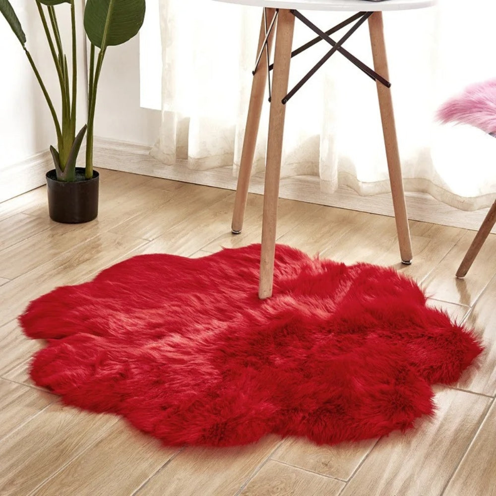 Bedroom Rug Fluffy Sheepskin Style | Soft Touch