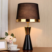 Bedside Lamp Modern Bedroom | Fabric Shade