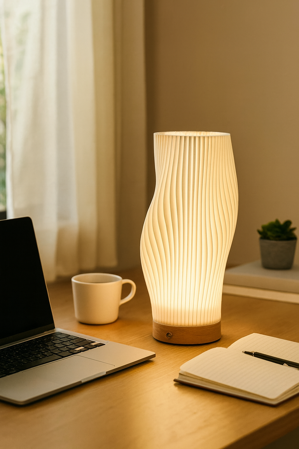 Bedside Lamp Touch Dimmable LED | Artistic