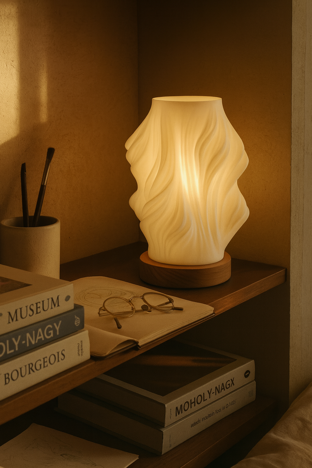 Bedside Lamp Touch Dimmable LED | Artistic