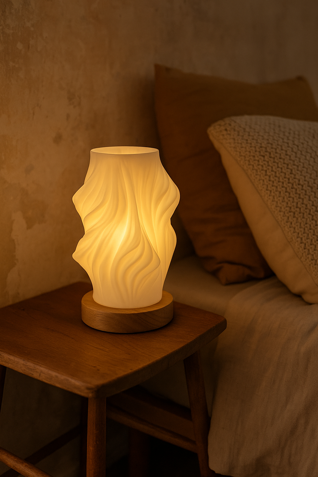 Bedside Lamp Touch Dimmable LED | Artistic