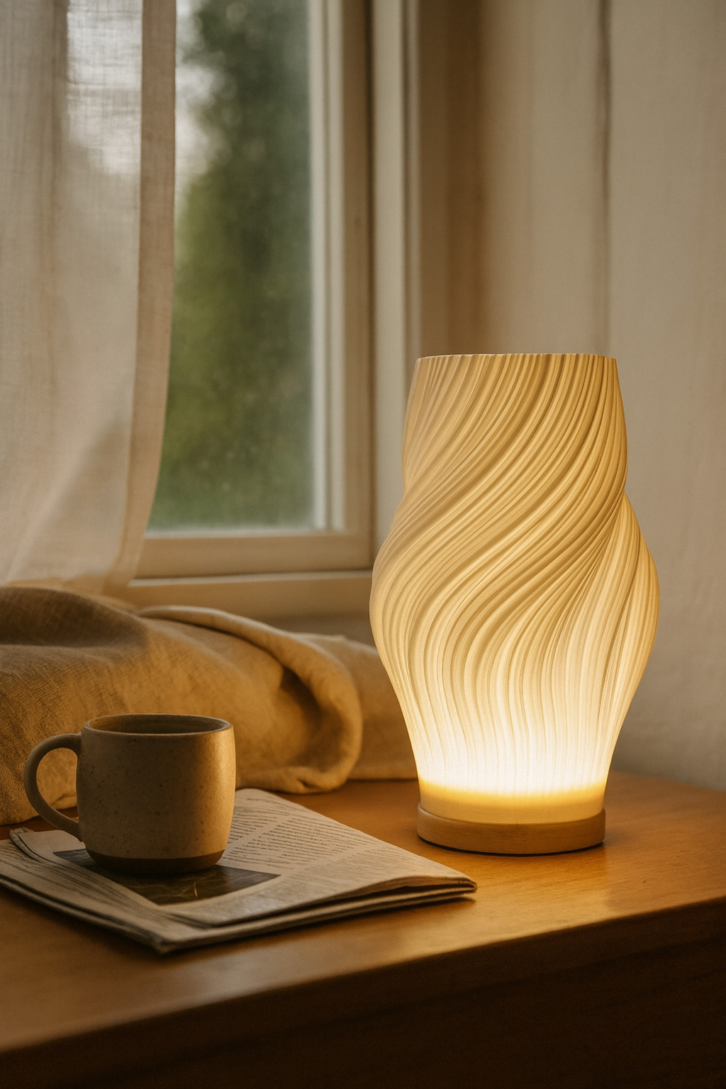 Bedside Lamp Touch Dimmable LED | Artistic