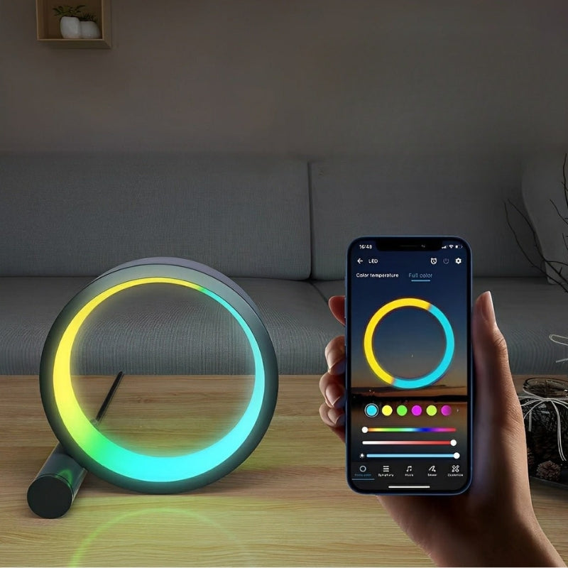 Bedside Lamps LED Bedroom | RGBIC Ring Light