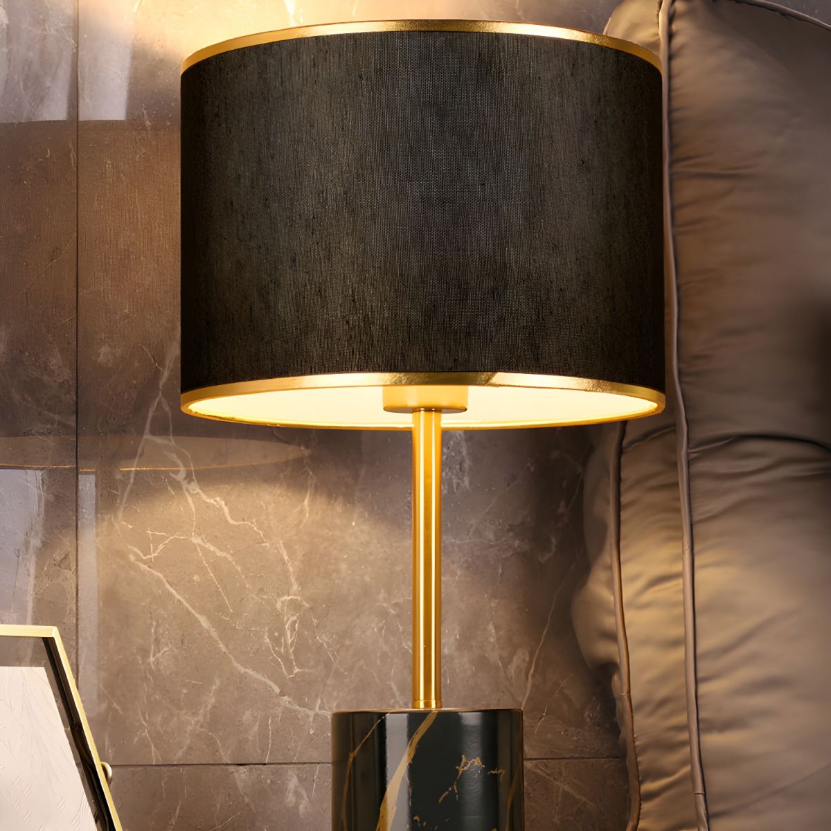 Bedside Lamps with Marble Base Design | Modern