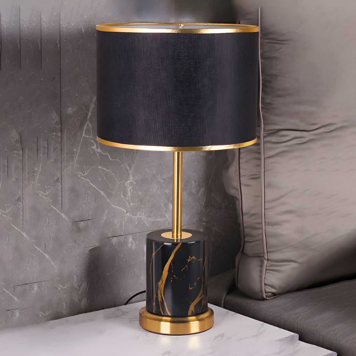 Bedside Lamps with Marble Base Design | Modern