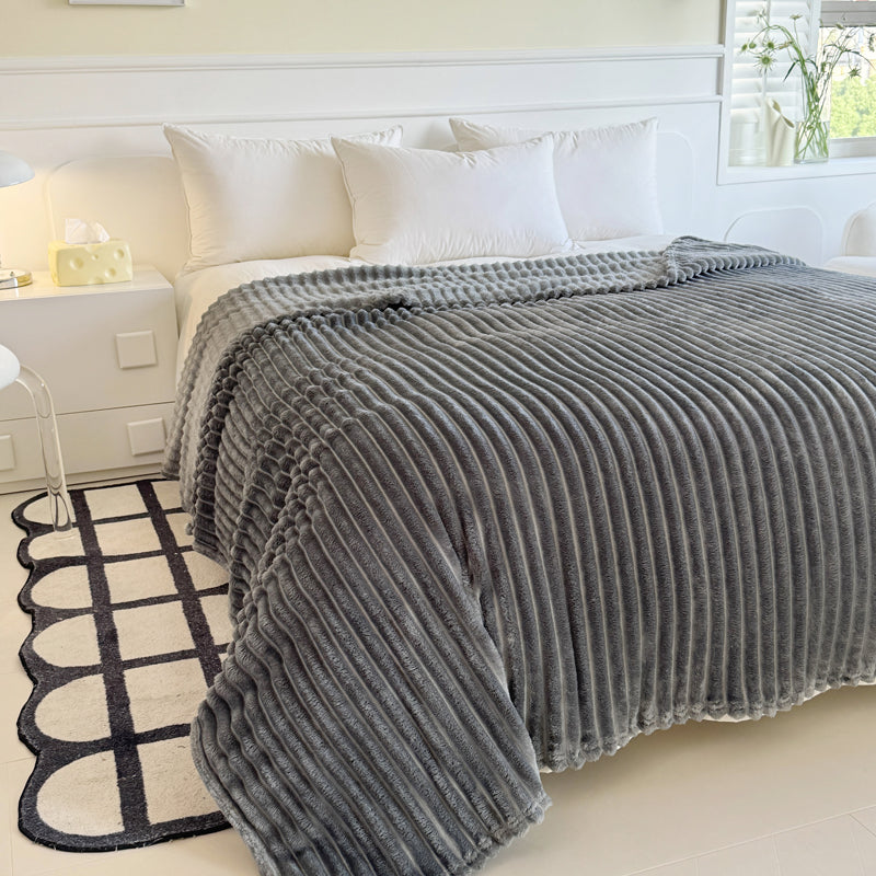 Blankets Textured Plush Throw for Sofa or Bed | Large