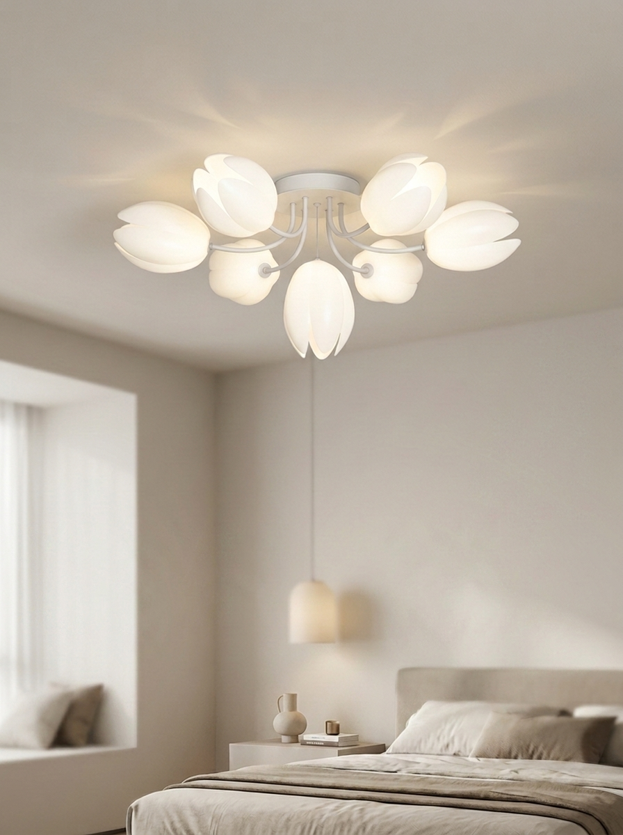 Ceiling Lights LED Floral Living Room | Semi-Flush