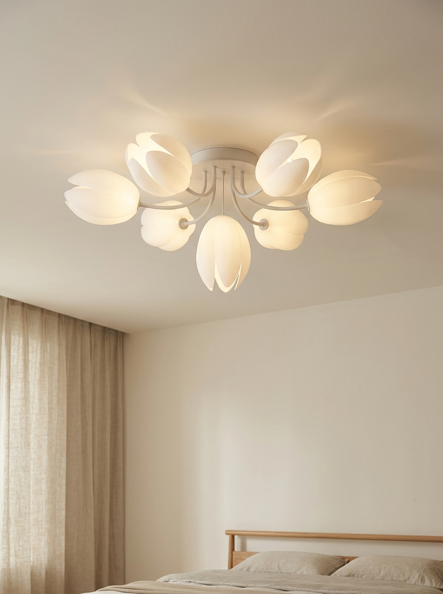 Ceiling Lights LED Floral Living Room | Semi-Flush
