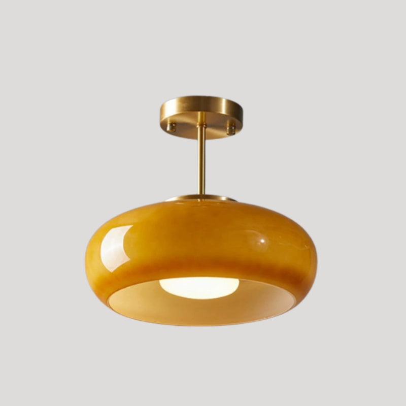 Ceiling Lights Modern LED Semi Flush | Glass Shade
