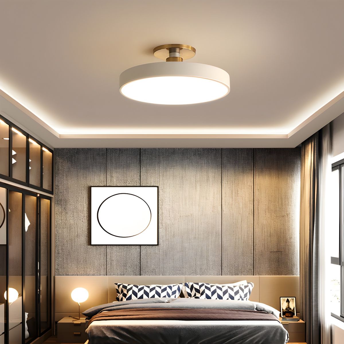 Ceiling Lights Modern LED Semi-Flush | Round