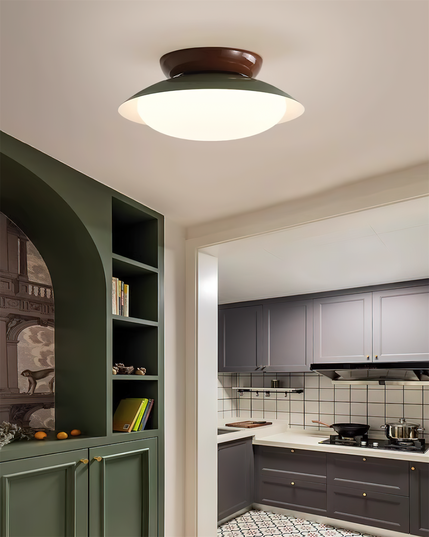 Ceiling Lights Modern LED Semi Flush | Two-Tone Design Fitting