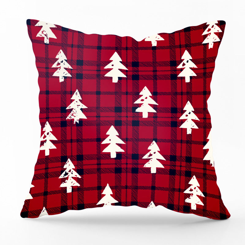 Christmas Cushion with Tree Pattern for Sofa or Living Room | Festive Decor