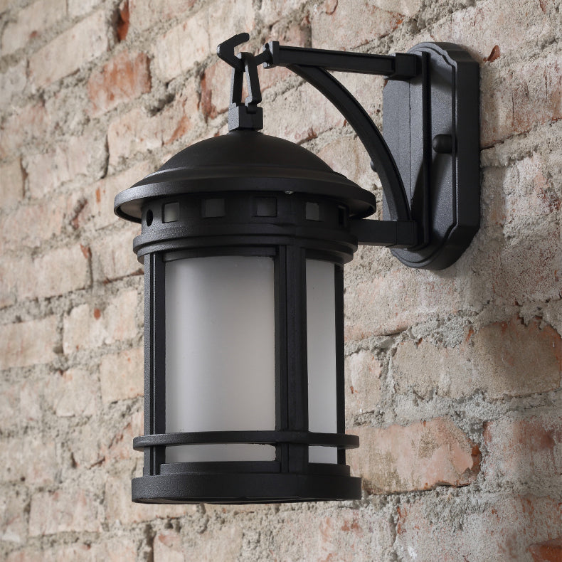 Classic Outdoor Wall Lantern | Glass Shade
