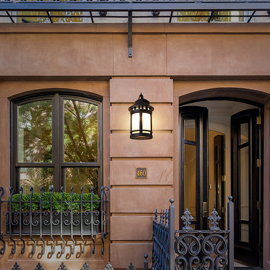 Classic Outdoor Wall Lantern | Glass Shade