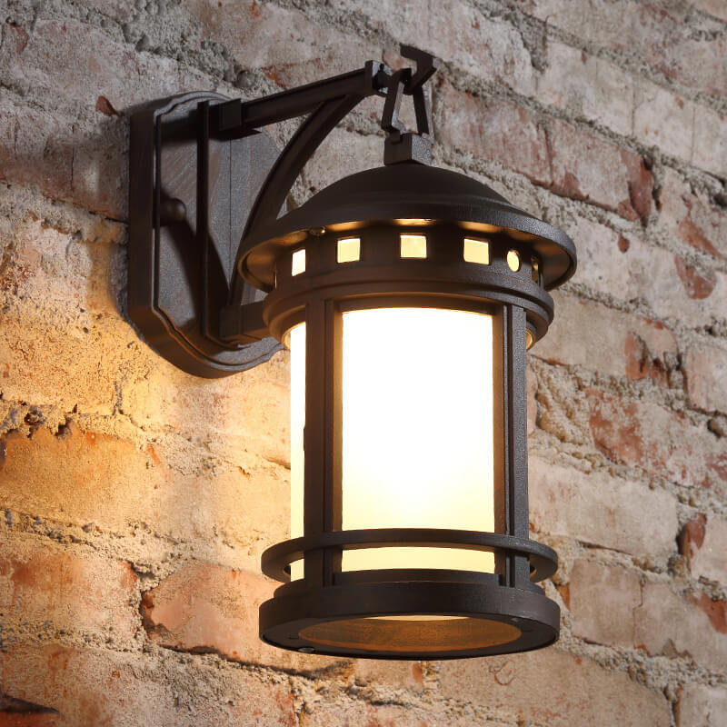 Classic Outdoor Wall Lantern | Glass Shade