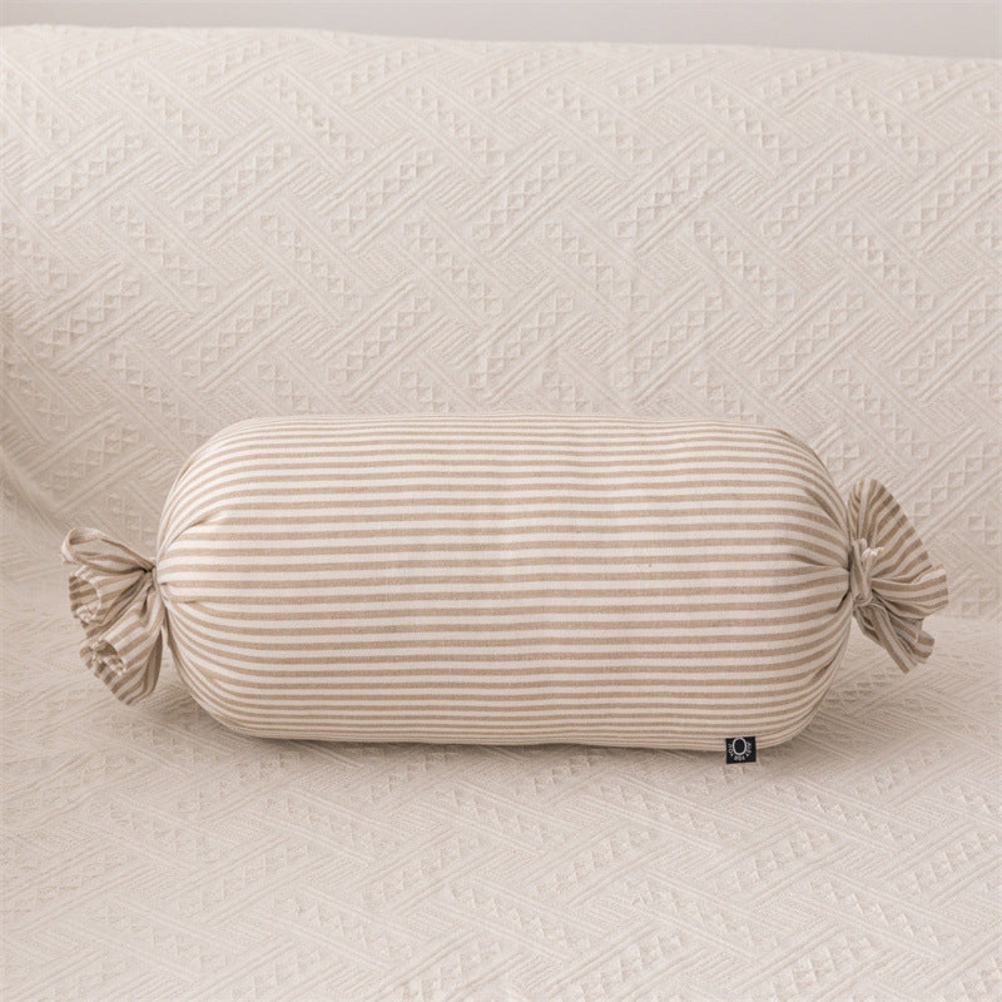 Cuddle Cushion Star Moon Couch | Striped Beige