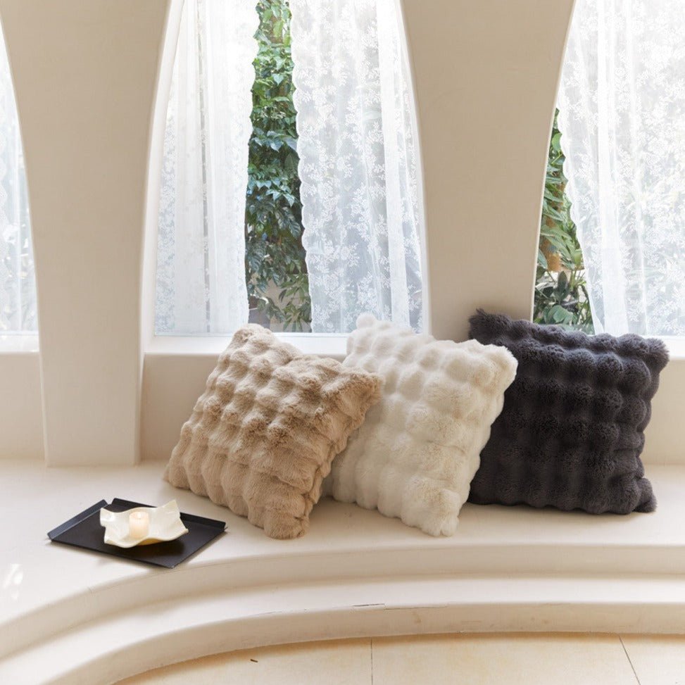 Cuddle Cushions Square Textured Couch | Neutral
