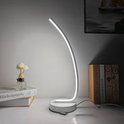 Curved LED Table Lamp Modern | Bedside & Reading Light