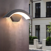 Curved Outdoor Wall Light for Exterior Walls | LED