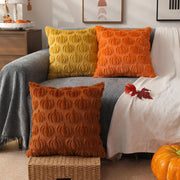 Cushions Cover Pumpkin Textured Couch | Autumn