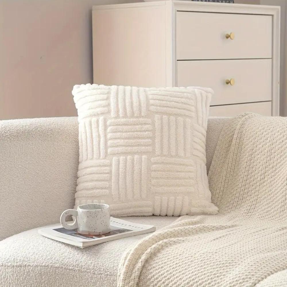 Cushions Cover with Raised Textured Pattern for Sofa or Couch | Decorative
